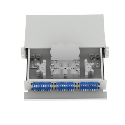 5 LC Tipo 2U 96 Panel de parche de distribución de fibra óptica de puerto para conector FTTX Tipo LC