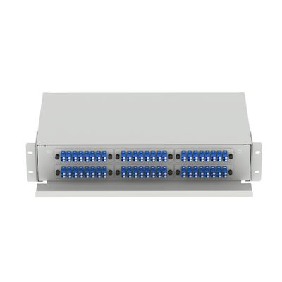 5 LC Tipo 2U 96 Panel de parche de distribución de fibra óptica de puerto para conector FTTX Tipo LC