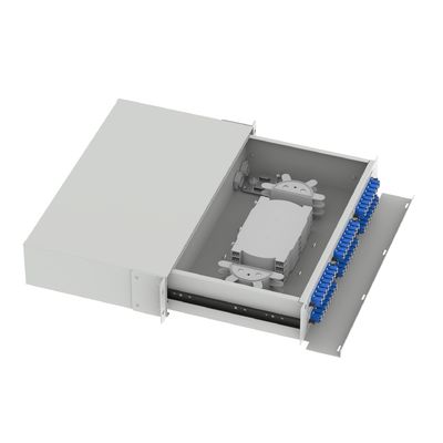 5 LC Tipo 2U 96 Panel de parche de distribución de fibra óptica de puerto para conector FTTX Tipo LC