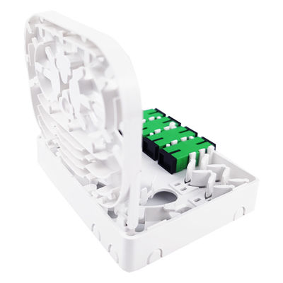 SC/APC Gray 4 núcleos de plástico de fibra óptica panel de conexión de la placa frontal para la red interior FTTH