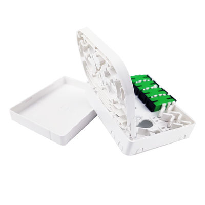 SC/APC Gray 4 núcleos de plástico de fibra óptica panel de conexión de la placa frontal para la red interior FTTH