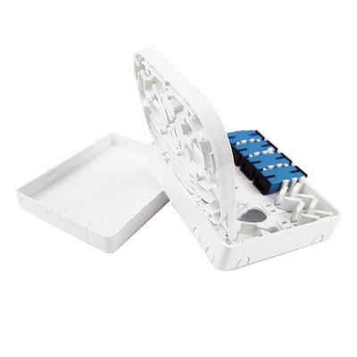 Redes FTTH de interior 4 núcleos SC UPC Fibra óptica de plástico panel de conexión en gris