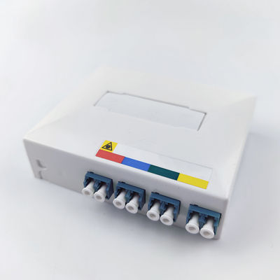 -Fabricado en gris/blanco 4 núcleos LC UPC de plástico de fibra óptica panel de conexión para interiores