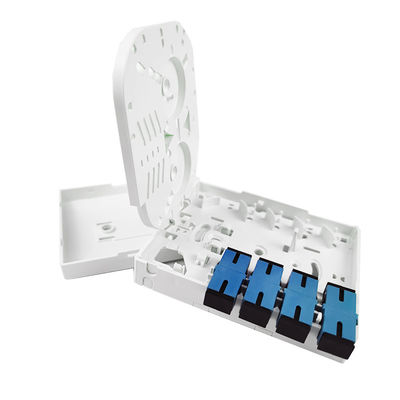 4 núcleos interiores UPC de plástico de fibra óptica panel de conexión con 100 * 80 * 30mm de tamaño