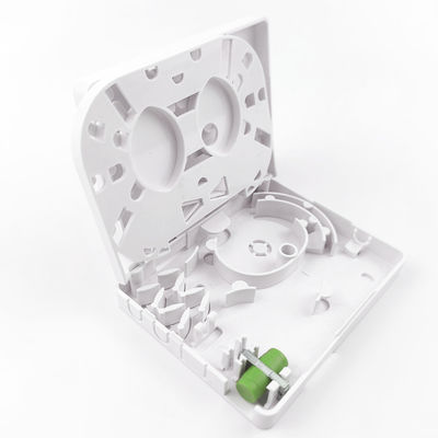 Red FTTH Mural interior montado en la pared FC APC Fibra óptica de plástico panel de toma de corriente 2 núcleos