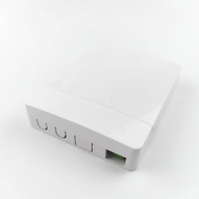 Red FTTH Mural interior montado en la pared FC APC Fibra óptica de plástico panel de toma de corriente 2 núcleos