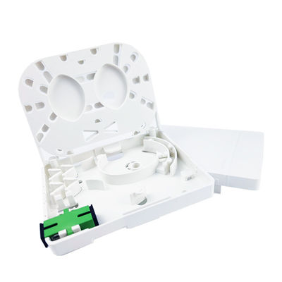 2 núcleos SC APC Fibra óptica de plástico panel de conexión de la placa frontal para interiores en la red FTTH