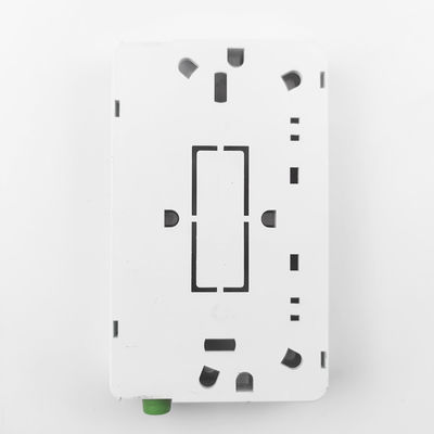 Panel de conexión de placa de fachada de fibra óptica de plástico FC APC montado en la pared para interiores