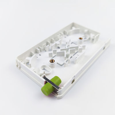 Panel de conexión de placa de fachada de fibra óptica de plástico FC APC montado en la pared para interiores