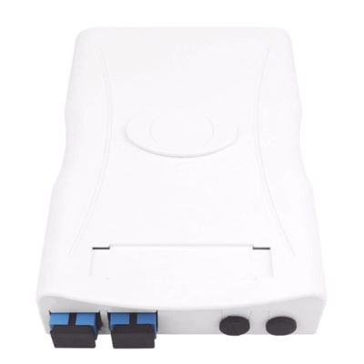 2 núcleos UPC de plástico de fibra óptica panel de toma de la placa de la cara para la instalación en la pared