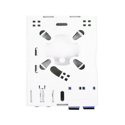 2 núcleos UPC de plástico de fibra óptica panel de toma de la placa de la cara para la instalación en la pared