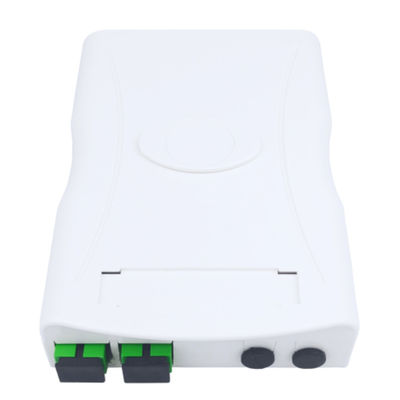 2 núcleos SC APC Fibra óptica de plástico panel de conexión de la placa frontal para interiores en la red FTTH