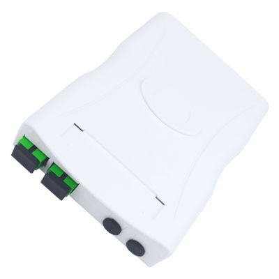 2 núcleos SC APC Fibra óptica de plástico panel de conexión de la placa frontal para interiores en la red FTTH