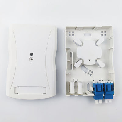 2 núcleos de panel de conexión de fibra óptica montado en la pared para aplicaciones de redes FTTH en interiores