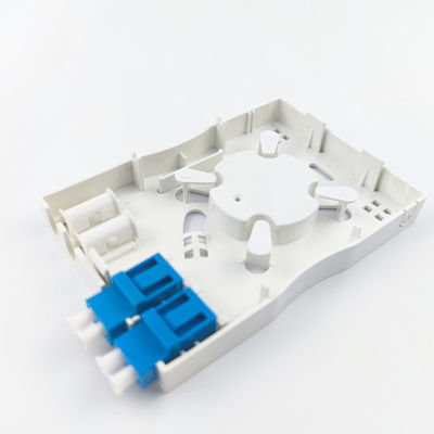 2 núcleos de panel de conexión de fibra óptica montado en la pared para aplicaciones de redes FTTH en interiores