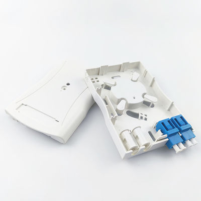 2 núcleos de panel de conexión de fibra óptica montado en la pared para aplicaciones de redes FTTH en interiores