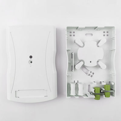 2 núcleos FC/APC Panel de enchufe de placa frontal de fibra óptica de plástico para red LAN con cable en interiores