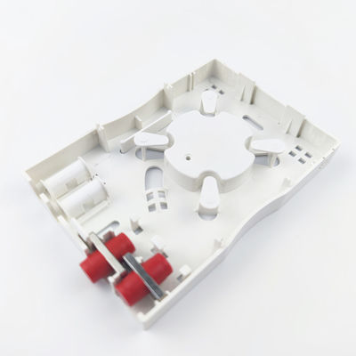 Panel de conexión de la placa frontal de fibra óptica de plástico gris FC/UPC 2 núcleos para red FTTH interior