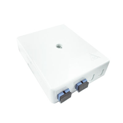 Red gris 2 núcleos UPC de plástico de fibra óptica de la placa del frente del panel de conexión SC para interiores