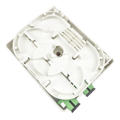 SC APC Fibra óptica de plástico panel de conexión de fachada 2 núcleos para redes interiores y FTTH
