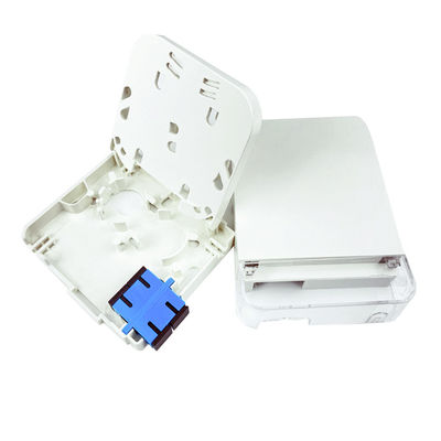 SC UPC Panel de conexión de placa de cara de fibra óptica de plástico para la instalación de redes FTTH en interiores