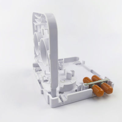 Redes FTTH de interior APC de plástico de fibra óptica de la placa de socket de la cara Panel 2 núcleos ST con 5