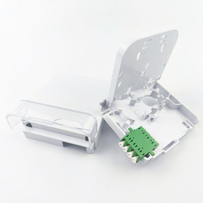 2 núcleos de LC APC Panel de conexión de placa de plástico para conexiones de fibra óptica de larga duración