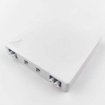5 Panel de conexión de la placa frontal de fibra óptica de plástico UPC gris/blanco para redes FTTH interiores