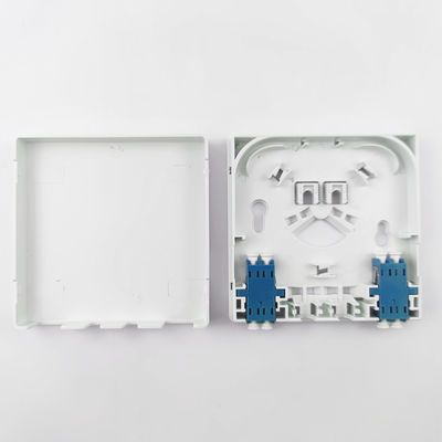 5 Panel de conexión de la placa frontal de fibra óptica de plástico UPC gris/blanco para redes FTTH interiores