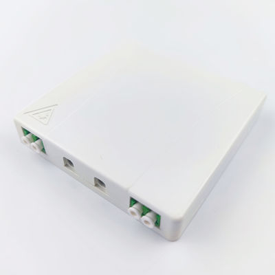 2 núcleos LC APC Panel de conexión de fibra óptica de placa de fachada de plástico para interiores en la red FTTH