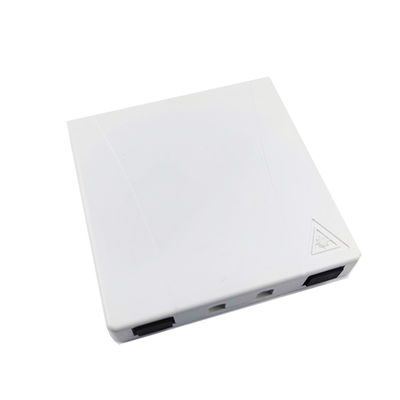 2 núcleos SC APC Panel de enchufe de placa frontal de fibra óptica de plástico adecuado para redes FTTH