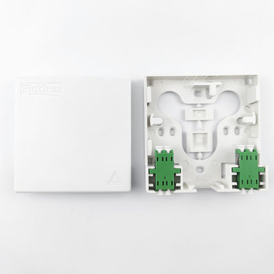 Mejores 2 núcleos LC APC Panel de conexión de la placa frontal de fibra óptica de plástico para red LAN con cable 5