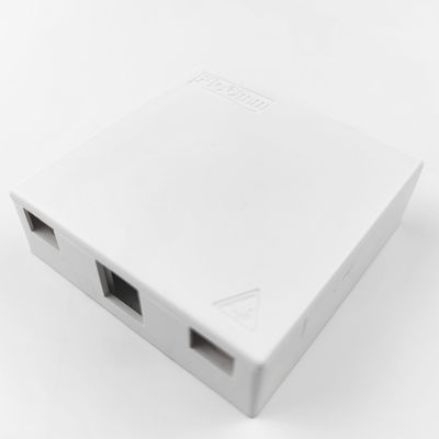 2 núcleos FC UPC Panel de enchufe de placa de fachada de fibra óptica de plástico para redes interiores FTTH