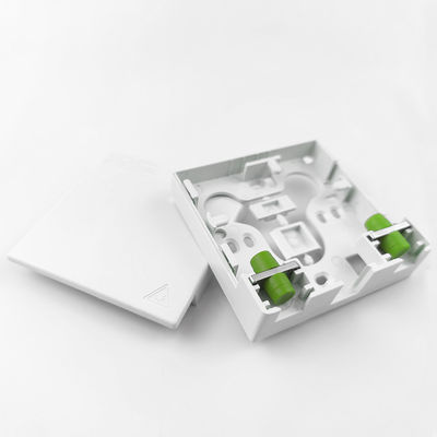 2 núcleos FC APC Panel de conexión de la placa frontal de fibra óptica de plástico para la red FTTH en blanco/gris
