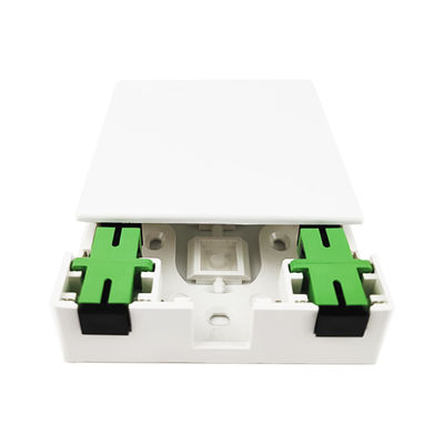 SC APC Fibra óptica de plástico panel de conexión de sockets 2 núcleos para FTTH interior y PC ABS