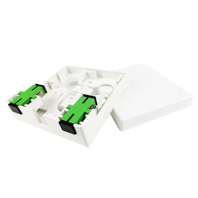 SC APC Fibra óptica de plástico panel de conexión de sockets 2 núcleos para FTTH interior y PC ABS