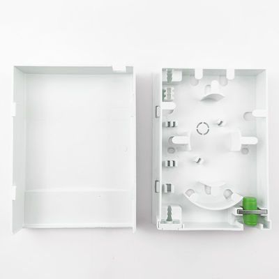 2 núcleos FC/APC Panel de conexión de la placa frontal de fibra óptica de plástico para redes FTTH interiores