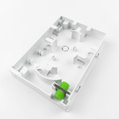 2 núcleos FC/APC Panel de conexión de la placa frontal de fibra óptica de plástico para redes FTTH interiores