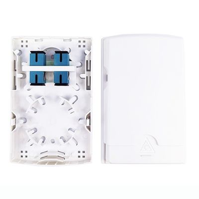 5 2 núcleos SC UPC Panel de conexión de placa de fachada de fibra óptica de plástico para aplicaciones FTTH