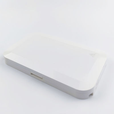 1 Panel de conexión de la placa de fachada de fibra óptica de plástico APC de color gris de puerto para interiores en redes FTTH