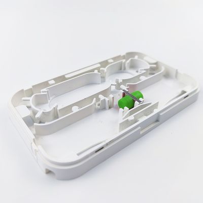 Panel de conexión de la placa frontal de fibra óptica de plástico APC FC blanco/gris para red FTTH interior