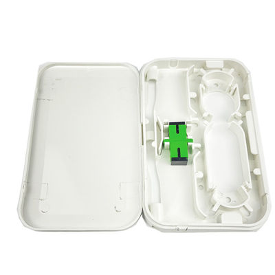 1 núcleo SC APC Panel de conexión de la placa frontal de fibra óptica de plástico para la instalación de redes FTTH en interiores