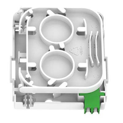 Placa de cara de fibra óptica de tipo APC de 1 núcleo blanco / gris para conexión FTTH interior