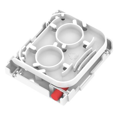 Blanco 1 núcleo FC UPC tipo placa de cara de fibra óptica 5 para interiores en la red FTTH