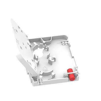 Blanco 1 núcleo FC UPC tipo placa de cara de fibra óptica 5 para interiores en la red FTTH