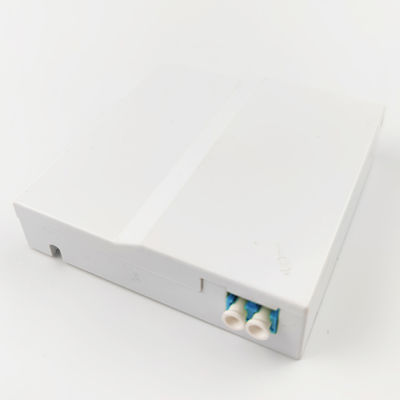 1 puerto LC UPC Panel de enchufe de placa frontal de fibra óptica de plástico para instalación FTTH sin costuras