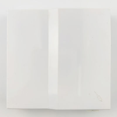 1 puerto LC UPC Panel de enchufe de placa frontal de fibra óptica de plástico para instalación FTTH sin costuras