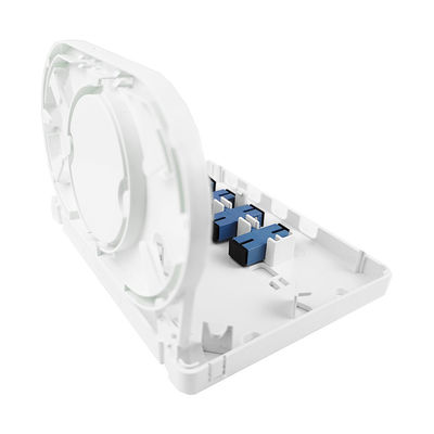 152*110*31mm SC/UPC Fibra óptica de plástico panel de conexión de la placa frontal para la red FTTH interior