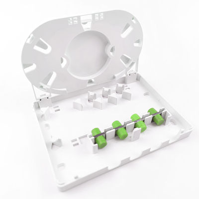 Conector FC/APC tipo 4 núcleos Panel de conexión de placa de fachada de fibra óptica de plástico para red FTTH
