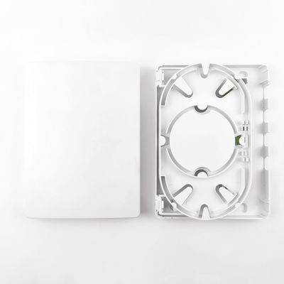 Conector FC/APC tipo 4 núcleos Panel de conexión de placa de fachada de fibra óptica de plástico para red FTTH